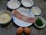 香葱培根玉米粉煎饼的做法图解1