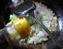 香葱白菜炒饭的做法图解5