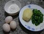 韭菜鸡蛋土豆丝饼的做法图解1