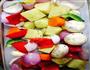 香肠烤时蔬的做法图解2