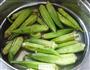 白灼秋葵的做法图解4