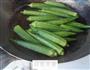 秋葵炒肉的做法图解2