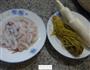 雪菜茭白炒鱿鱼的做法图解1