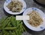 水笋毛豆炒烤麸的做法图解1
