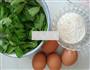 芹菜叶蛋饼的做法图解1
