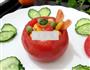 茶香虾仁番茄盅的做法图解9