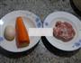 鸡蛋胡萝卜蒸肉末的做法图解1