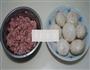 微波炉版口蘑酿肉的做法图解1