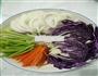 紫甘蓝配青椒的做法图解3