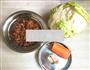 卷心菜胡萝卜炒肉沫的做法图解1
