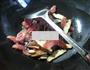 香干香肠梅豆炒面的做法图解3