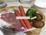 里脊肉青椒香菇胡萝卜饼的做法图解1