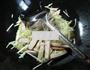 韭菜芽香干炒秀珍菇的做法图解4