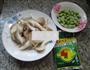 榨菜丝毛豆炒秀珍菇的做法图解1