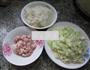 肉丝圆白菜炒饭的做法图解1