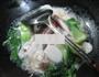 青菜螃蟹煮年糕的做法图解6