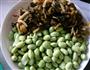 咸菜炒毛豆的做法图解3