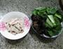 黑木耳五花肉炒菜芯的做法图解1