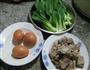 青菜荷叶蛋排骨汤的做法图解1
