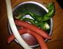 香肠炒青椒的做法图解1