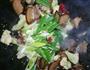 花菜炒腊肉的做法图解8