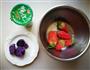 草莓紫薯奶昔的做法图解1