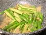 秋葵炒肉的做法图解4