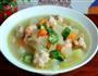 蔬菜汤汆虾肉丸的做法图解3