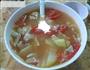 西红柿付瓜肉片汤的做法图解5