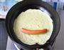香肠鸡蛋卷+紫米粥的做法图解3