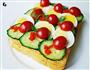 五彩果蔬酸乳酪三文治的做法图解2
