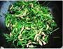 韭菜苔炒肉丝的做法图解4
