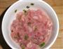 肉丝草菇炒花菜的做法图解3
