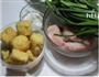 韭菜火腿酿油豆腐的做法图解1