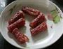 腊肠肉糜酿鲜菇的做法图解3