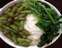 蒜蓉菠菜、手掰豆角的做法图解4