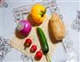五彩减肥美食的做法图解1