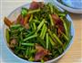 培根炒蒜苗的做法图解3