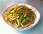 五香干炒蒜苗的做法图解3