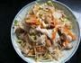 蒜香白肉拌黄豆芽的做法图解1