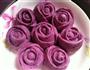 紫薯玫瑰馒头的做法图解4
