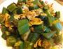 秋葵炒蛋的做法图解4