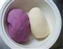 很惊艳的紫薯开花馒头的做法图解3