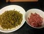 泡椒酸豇豆炒肉末的做法图解1