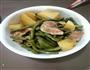 猪肉豆角土豆炖的做法图解1