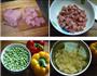 豌豆猪肉土豆丁的做法图解1