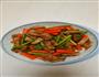 蒜苔胡萝卜炒肉的做法图解4