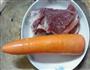 胡萝卜丝炒肉片的做法图解1