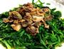 菠菜芥末拌毛蚬子的做法图解1