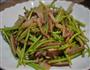 咸肉炒芦蒿香干的做法图解7